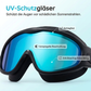 Schwimmbrille für Kinder, 2er-Set – beschlagfreie Schwimmbrille mit Ohrstöpseln, Weitwinkel-Design, bequeme Schwimmbrille aus Silikon für Jungen und Mädchen
