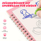 Zeichenbücher mit Spurrillen für Kinder