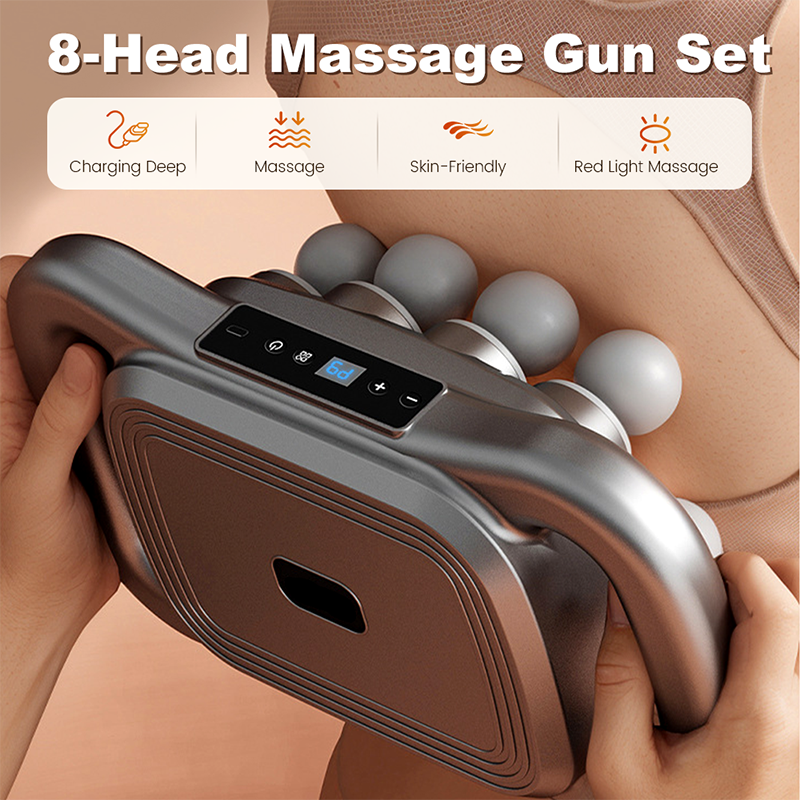 8-teiliges Massagepistolen-Set