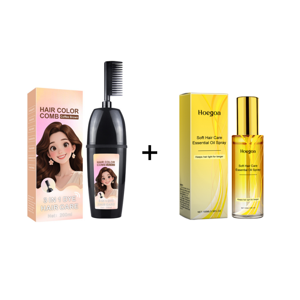 💇‍♀️ 3-in-1-Haarfärbekamm | Färben, verblenden und auftragen in einem – einfach zu Hause anzuwenden