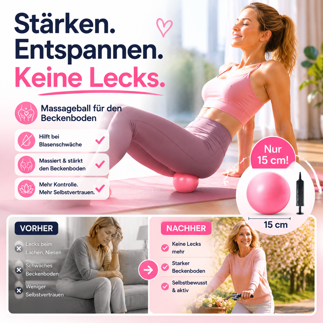 🔥Solange der Vorrat reicht 40 % Rabatt!🎉Explosionsgeschützter Yoga-Ball mit Wabenstruktur