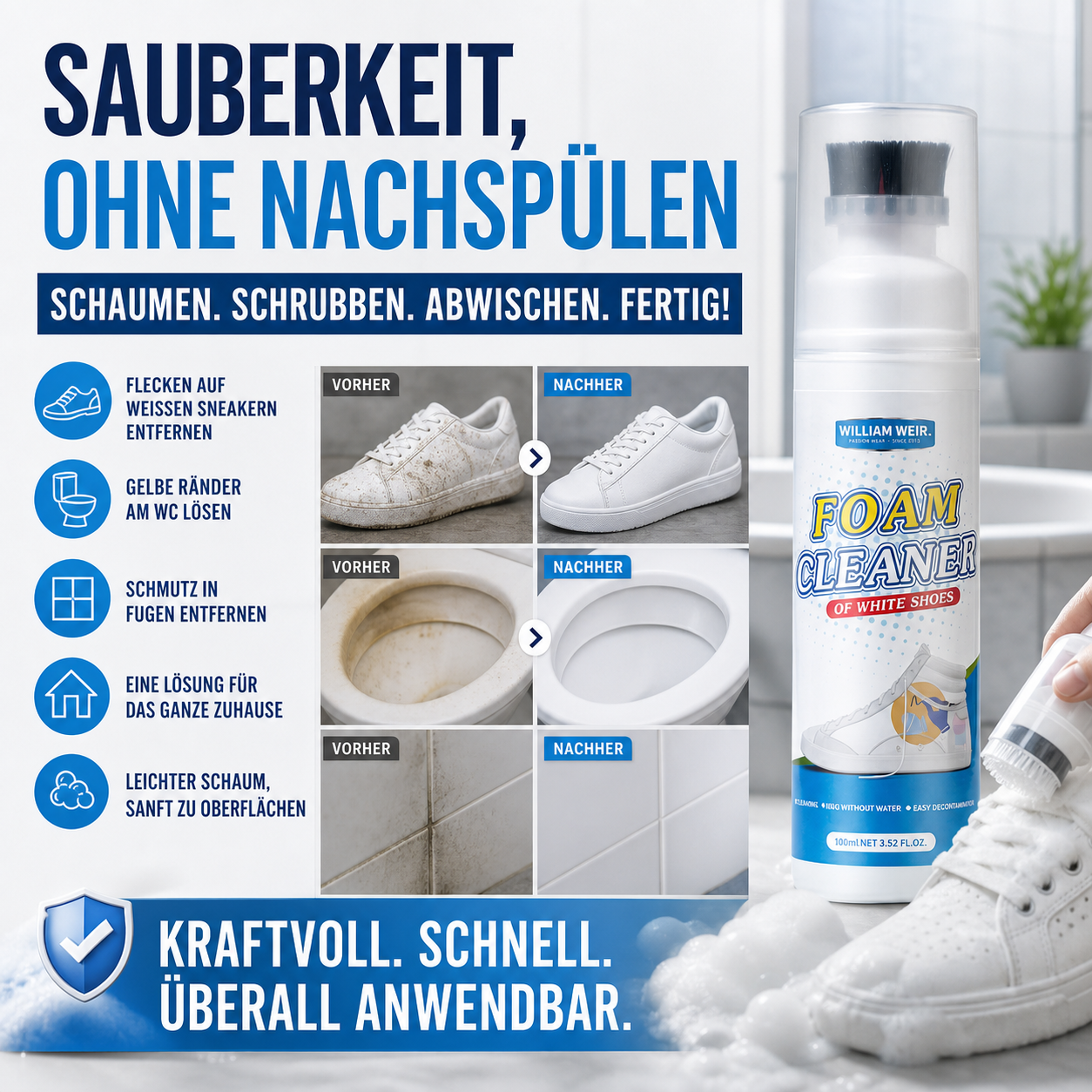 🔥 Schaumreiniger ohne Nachspülen