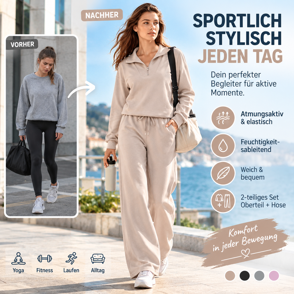 ❄️ 50% RABATT! ⏰2-teiliges Sportset für Damen✨