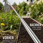 🌿🔨 Robuster Gartenhacken aus Edelstahl – Handgeführte Unkrautentfernung, ideal für Bodenlockerung und Wurzelentfernung