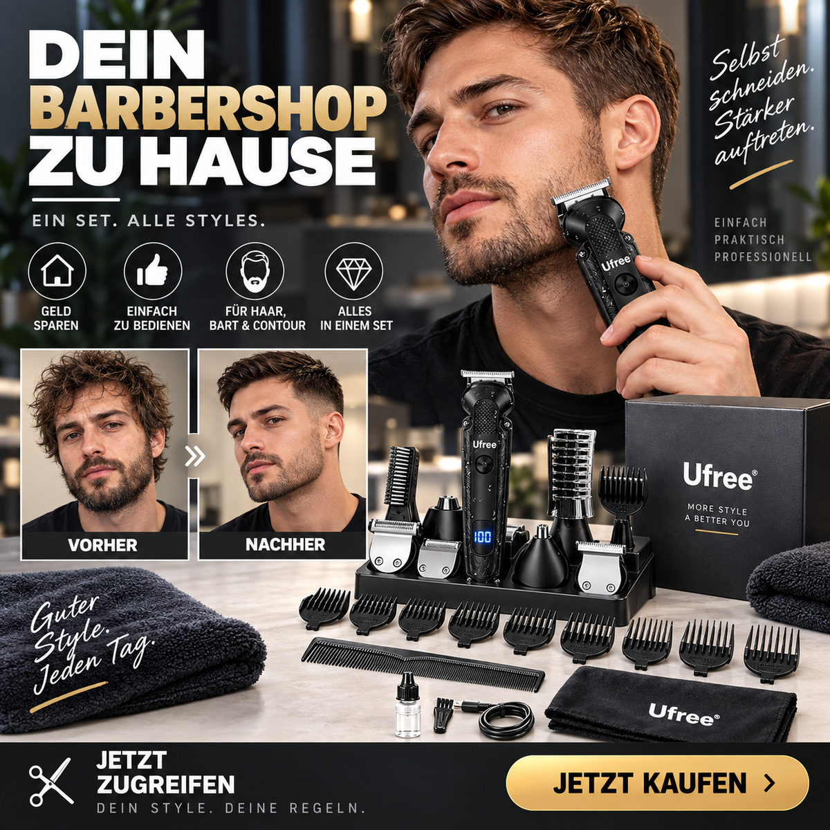 ✂️Komplettes Friseur-Set für Herren