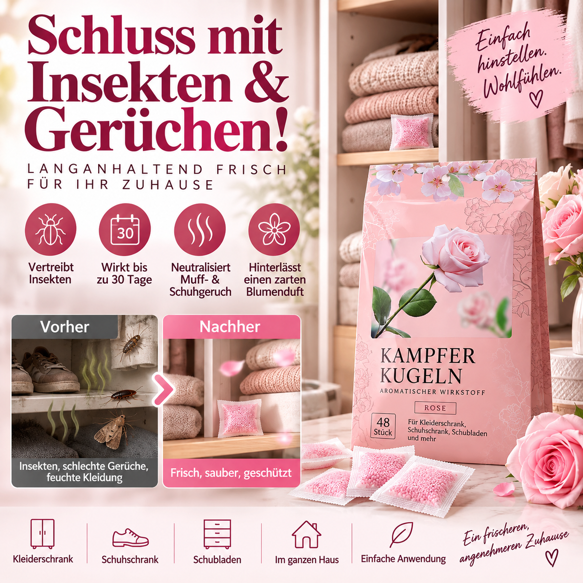✨Sicheres, starkes Deodorant-Säckchen mit Pflanzenextrakt