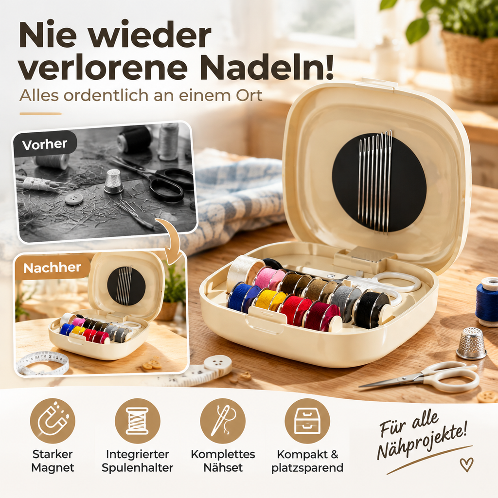 Tragbares magnetisches Mini-Nähset