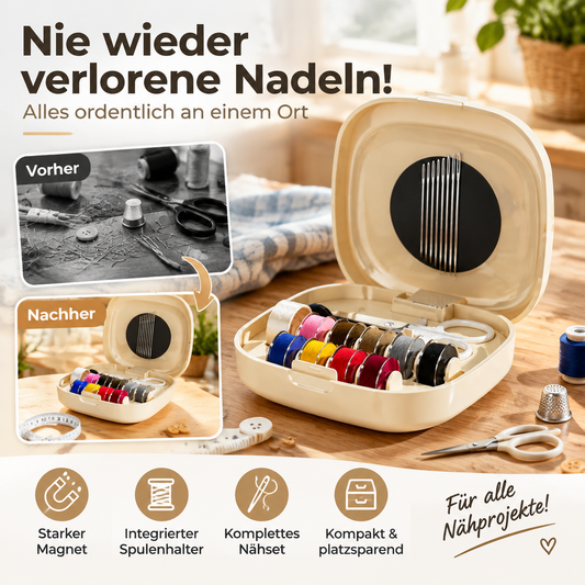 Tragbares magnetisches Mini-Nähset