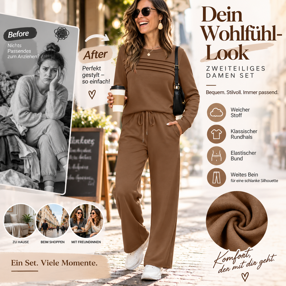 🐥 50% RABATT! ✨Komfortables Damen‑Set