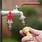 🚰 50% RABATT! 🔧 WRAS-zugelassener Doppelauslass-Außenhahn – Frostsicheres Messing, Eingebautes Rückschlagventil & Perfekt Für Garten & Hausgebrauch 🏠