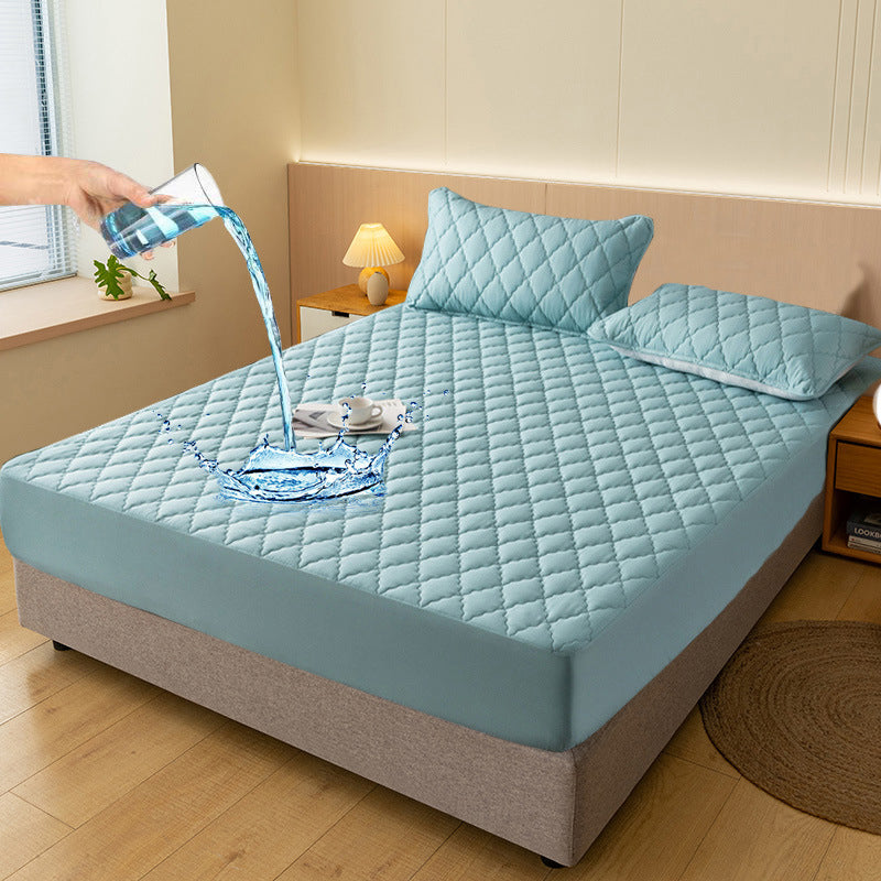 🛏️ 60 % RABATT! 🛡️ Set aus wasserdichtem Matratzenbezug und Kissenbezügen – Milbenabweisend, weich im Griff und leicht zu waschen ✨