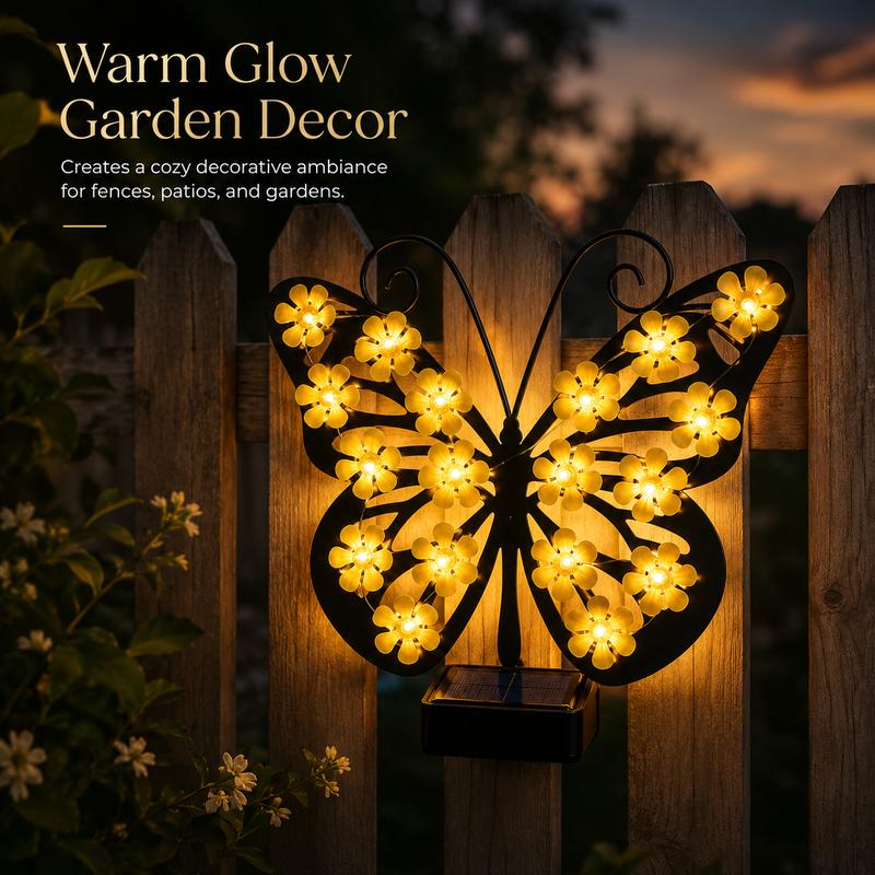 Solar Butterfly Light
