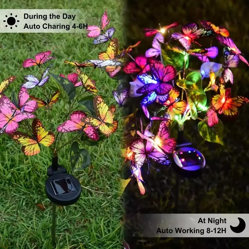 🔥 Letzter Tag im Angebotspreis | 🦋 Solarbetriebene Outdoor-Schmetterlingslichter 💐