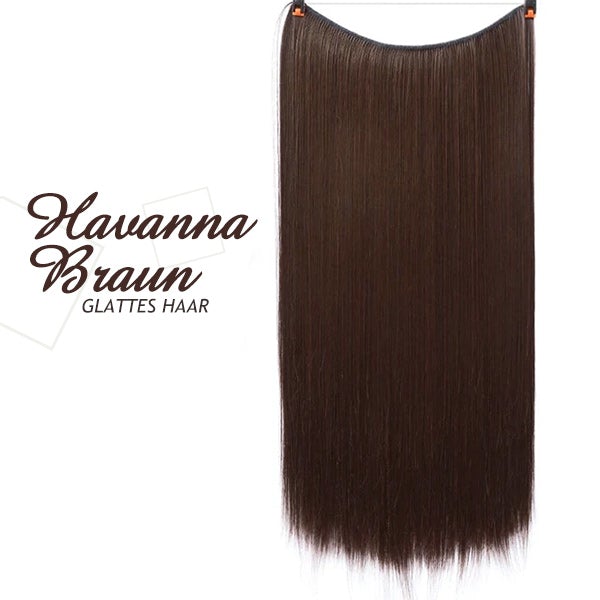💕Haarverlängerung Unsichtbar Haarteil Extensions Haarverdichtung (55.8CM)