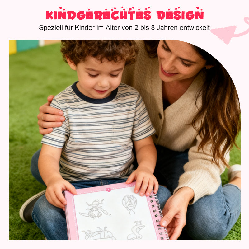 Zeichenbücher mit Spurrillen für Kinder