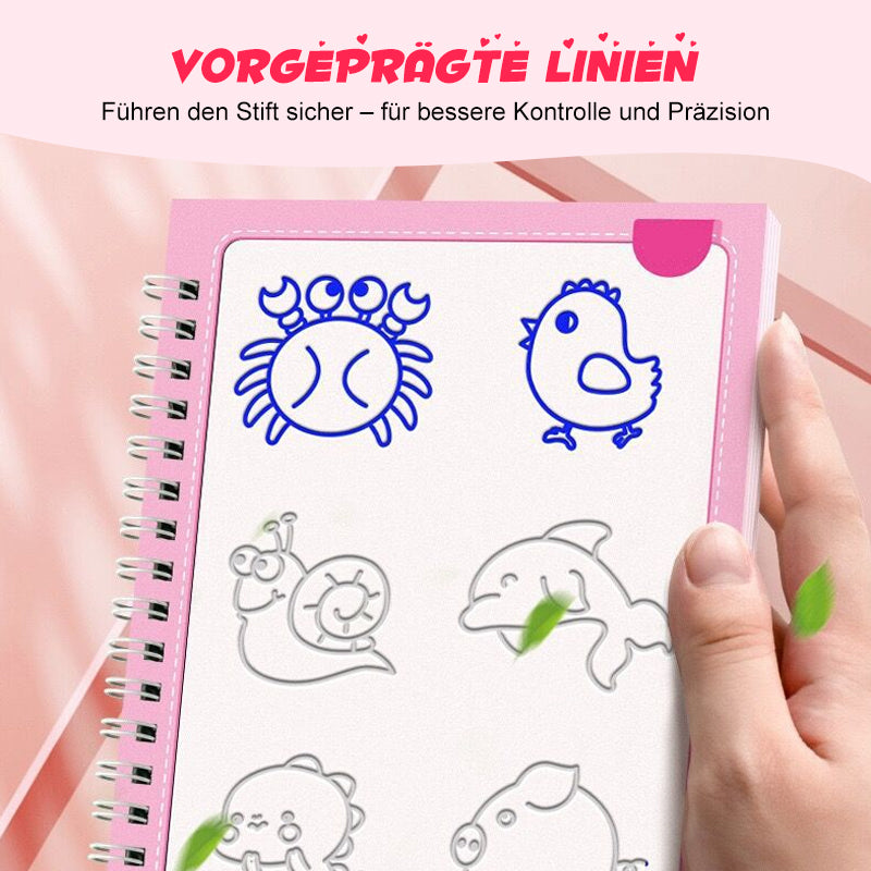 Zeichenbücher mit Spurrillen für Kinder