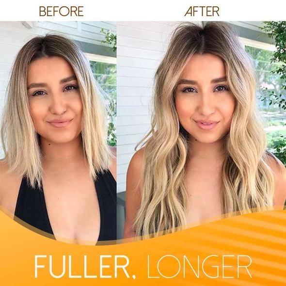 💕Haarverlängerung Unsichtbar Haarteil Extensions Haarverdichtung (55.8CM)