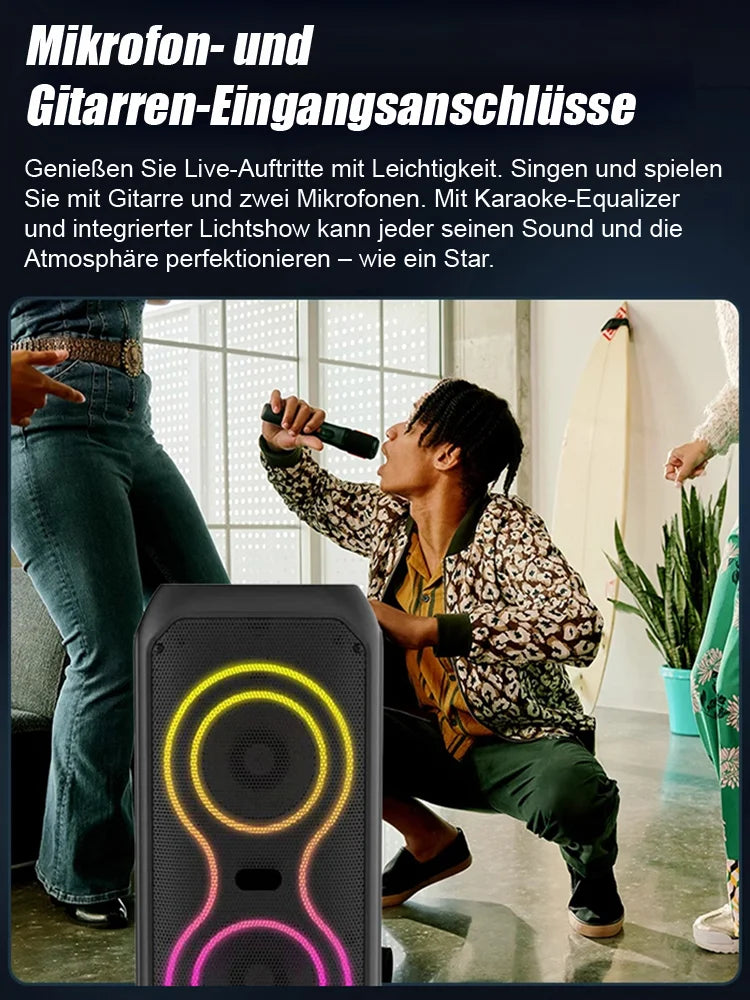 📢📢Subwoofer kabelloser Bluetooth-Lautsprecher