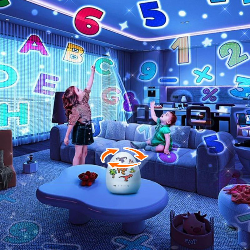 🔥 Heute -50 %! 🦕🦕🥚 Dino-Ei-Nachtlicht-Projektor mit Musik – Timer, 360° drehbar – magisches Kinderzimmer! ✨