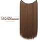 💕Haarverlängerung Unsichtbar Haarteil Extensions Haarverdichtung (55.8CM)