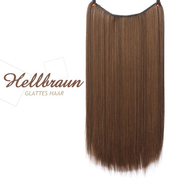 💕Haarverlängerung Unsichtbar Haarteil Extensions Haarverdichtung (55.8CM)