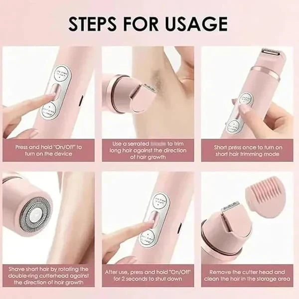 🎉Begrenztes Angebot: 50% Rabatt🌸2-in-1 Akku-Elektrorasierer für Damen