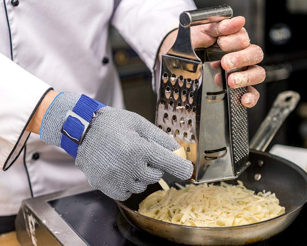 ⚒️Heißer Verkauf 40% Rabatt⏳Lebensmittelqualität Edelstahl Mesh Metall Handschuh