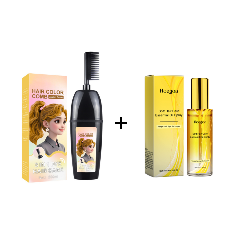 💇‍♀️ 3-in-1-Haarfärbekamm | Färben, verblenden und auftragen in einem – einfach zu Hause anzuwenden