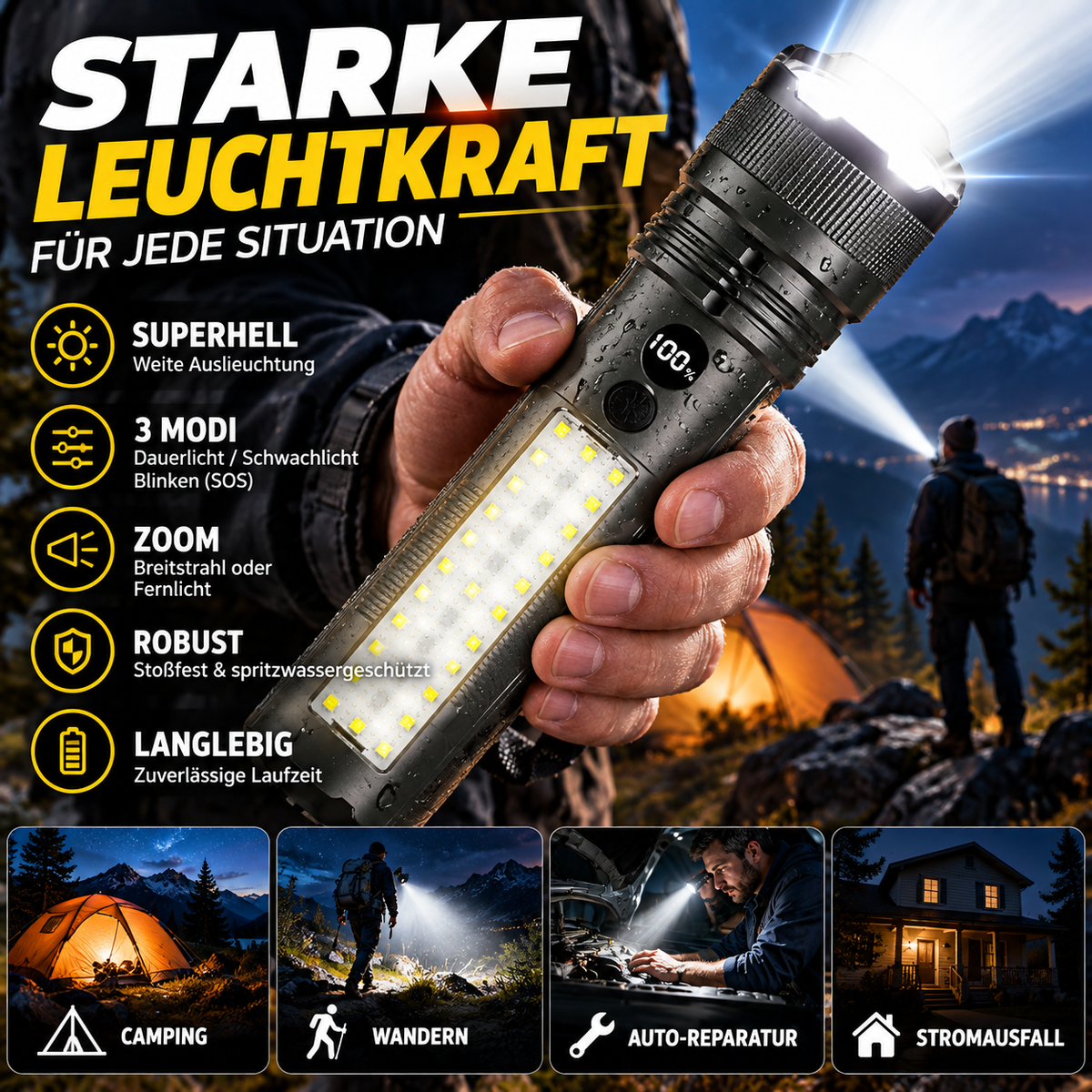 🔦 LED Taschenlampe