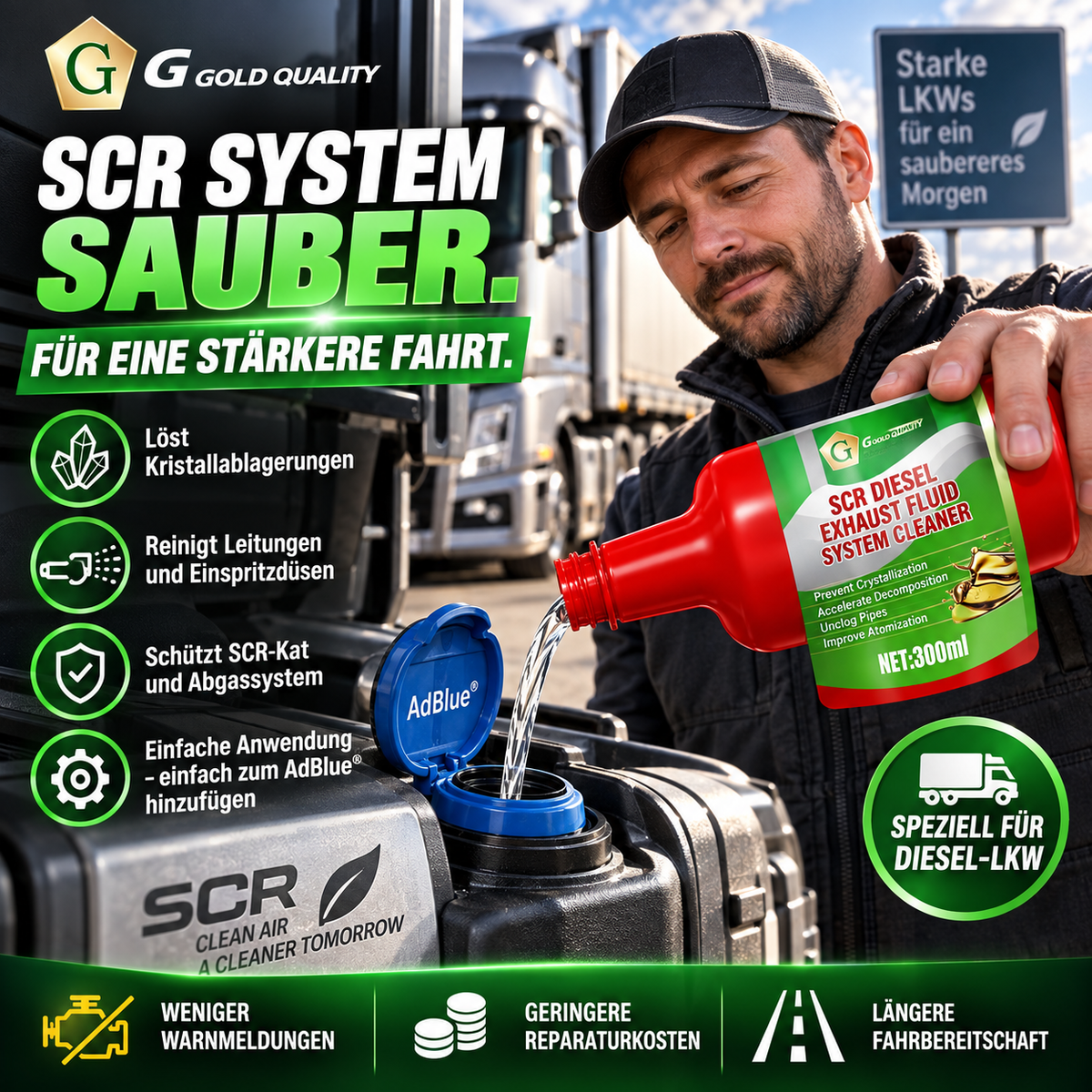🔥 SCR Harnstoffsystem Reiniger für LKW