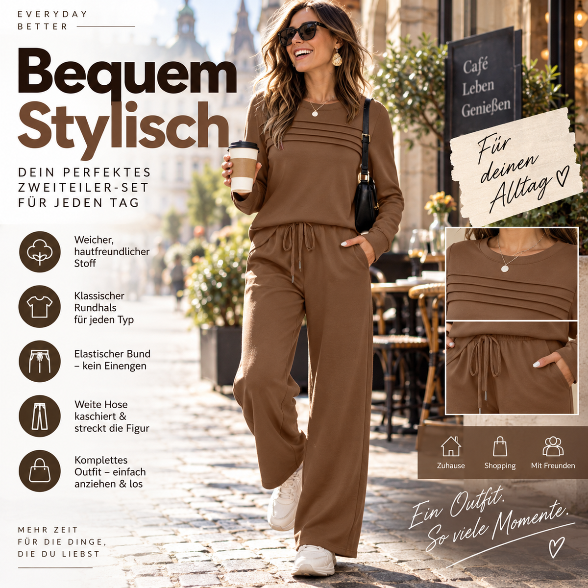 🐥 50% RABATT! ✨Komfortables Damen‑Set