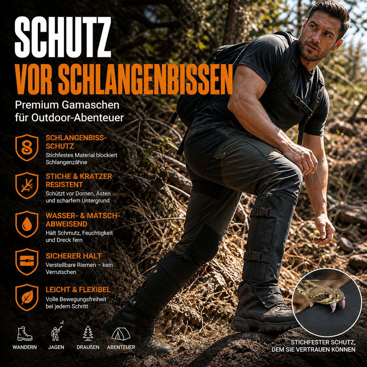 🛡️Egal ob Schlamm, Schnee oder Unterholz: Der ultimative Beinschutz jetzt 50% Rabatt! 🦌