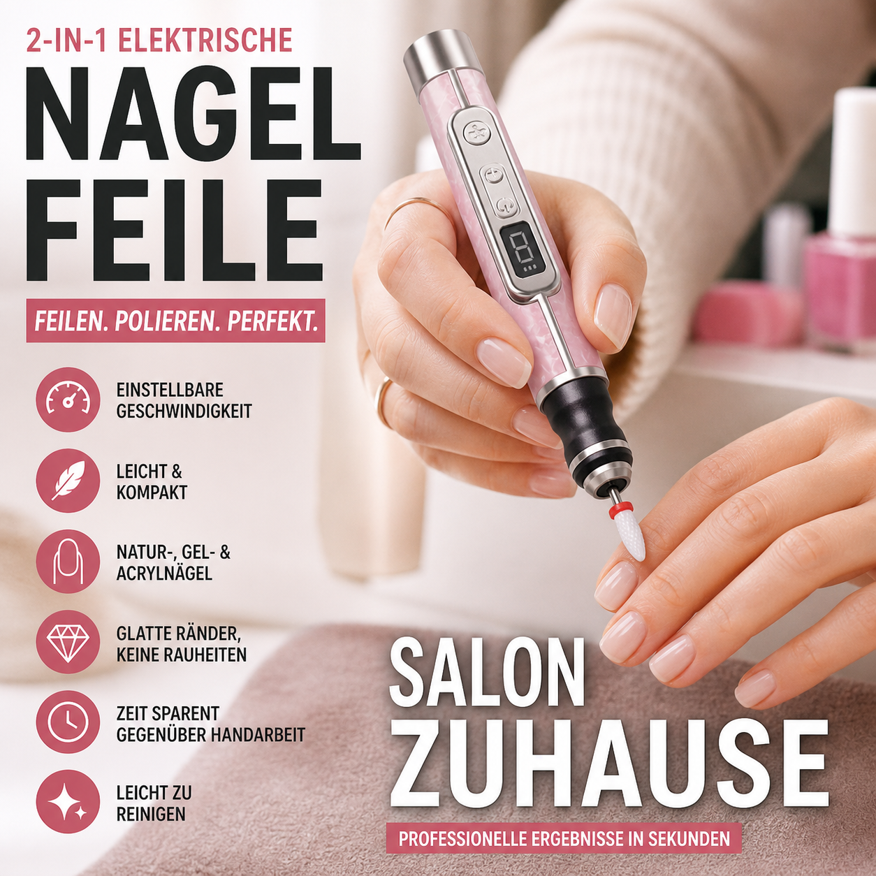 2-in-1 Electric Nail File