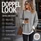 ✨Zweiteiliges Sweatshirt mit Lagenlook für Damen ✨👍