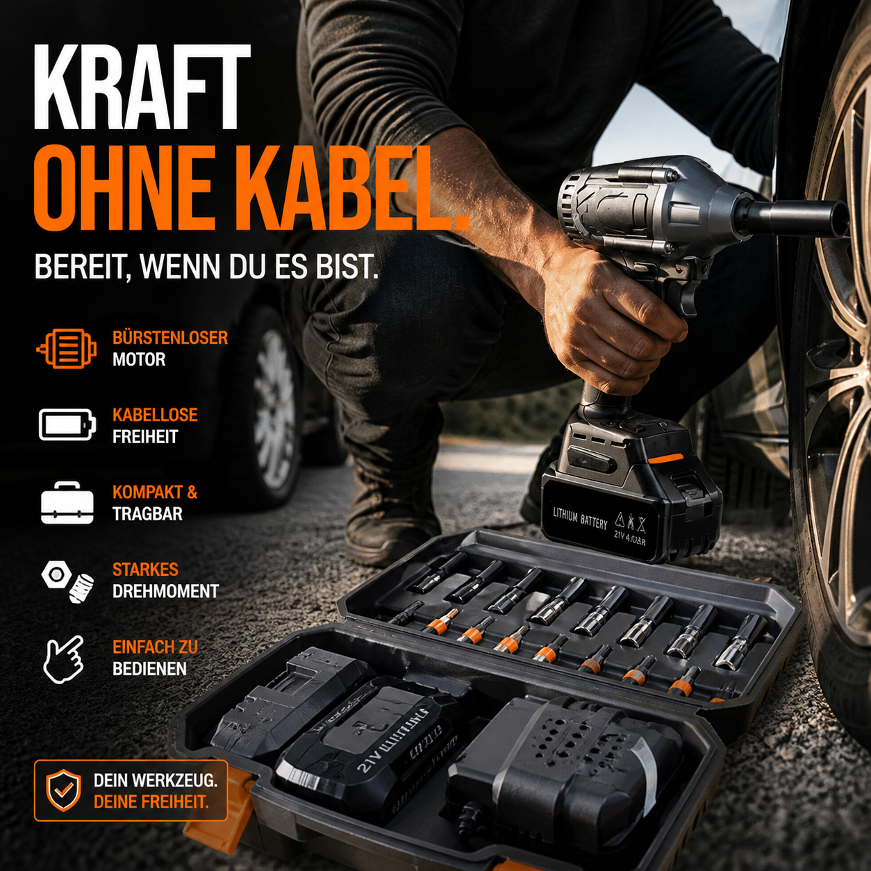 ⚡️ 50% RABATT! 💥 Bürstenloser Elektroschrauber – Leistungsstark, langlebig & kabellos für maximale Freiheit! 🔧