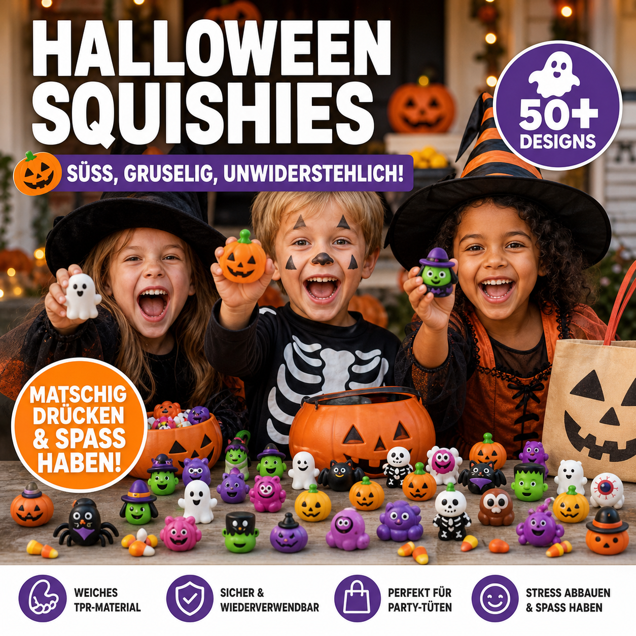 Halloween Mochi Squishies