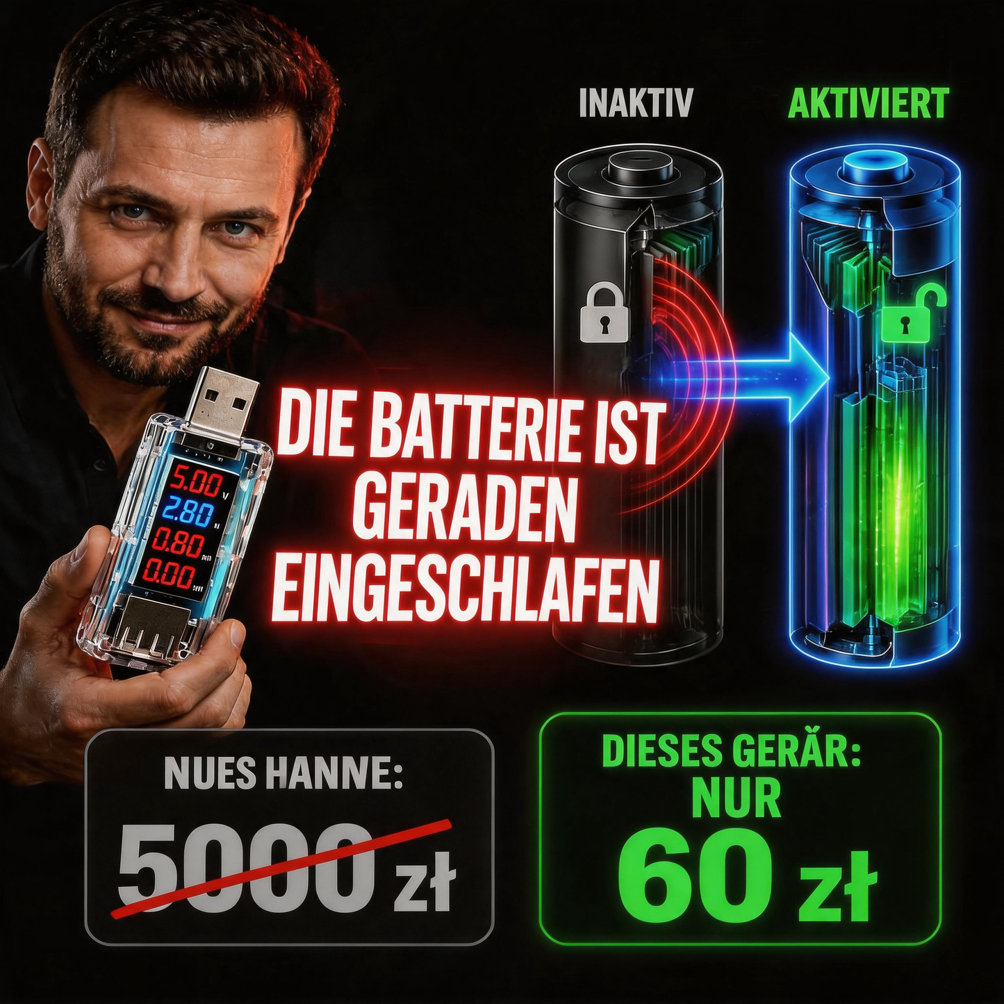 🔌50 % RABATT | USB-Dongle zur Reparatur des Smartphone-Akkus – Plug-and-Play, keine Demontage, optimieren Sie die Akkuleistung Ihres Smartphones!