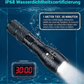 Superhelle weiße Lasertaschenlampe mit einstellbarem Zoom