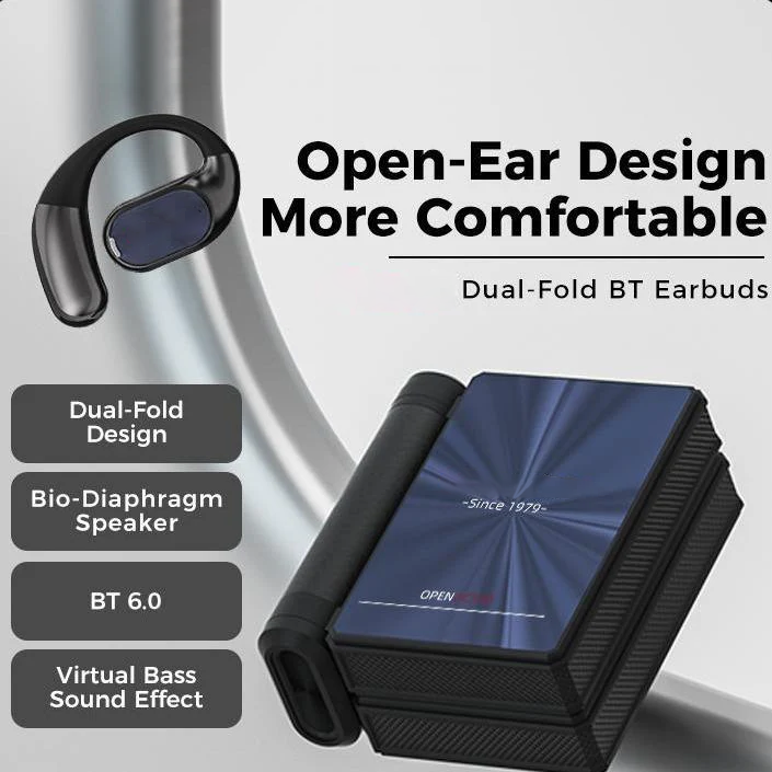 Kabellose Ohrhörer Bluetooth 6.0 mit Geräuschunterdrückung, 145 Stunden lange Akkulaufzeit, IPX5 wasserdichte Sport-Ohrhörer