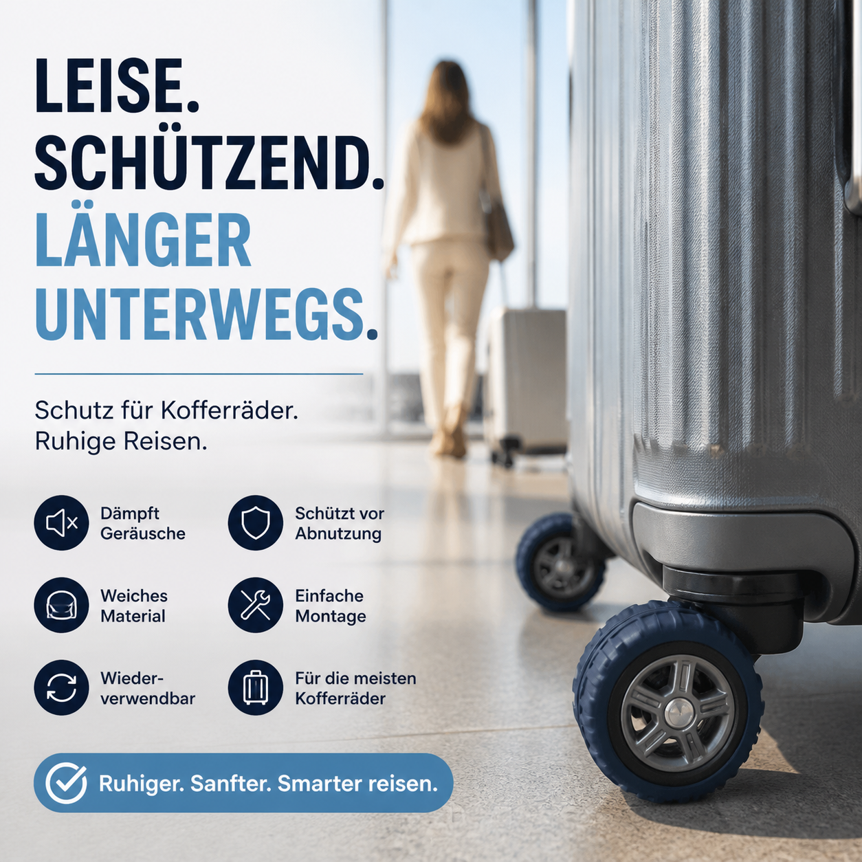 ✈️ Koffer-Rad-Schutzbezug