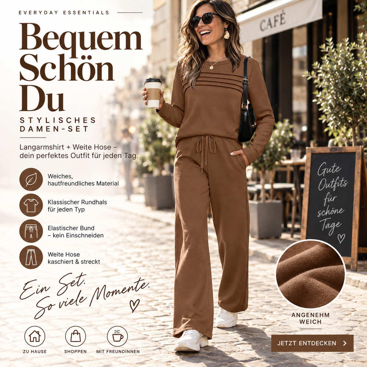 🐥 50% RABATT! ✨Komfortables Damen‑Set