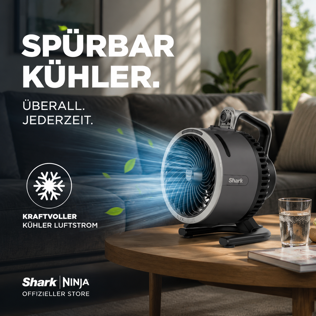 🌀Shark Flex Breeze HydroGo Ventilator mit Sprühnebel