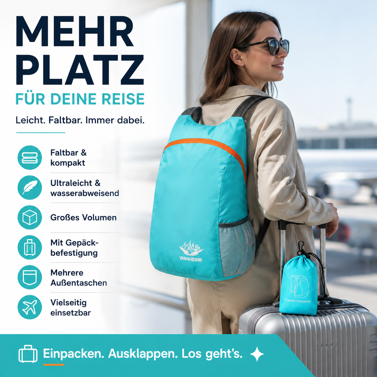 🔥 Ultraleichte faltbare Reise- und Aufbewahrungstasche