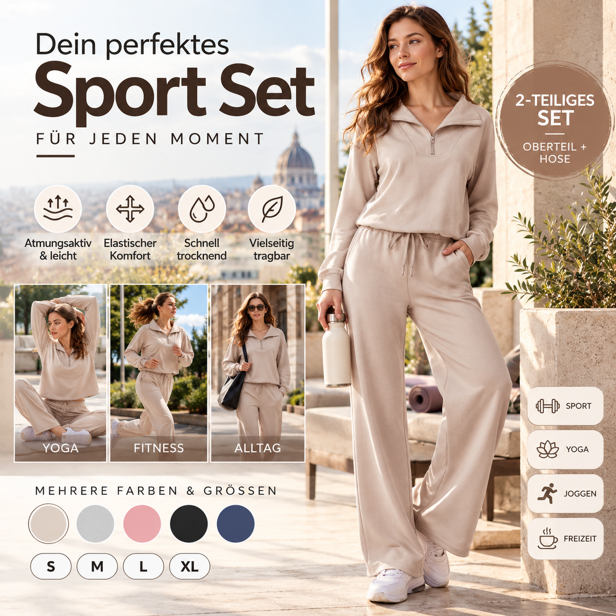 ❄️ 50% RABATT! ⏰2-teiliges Sportset für Damen✨