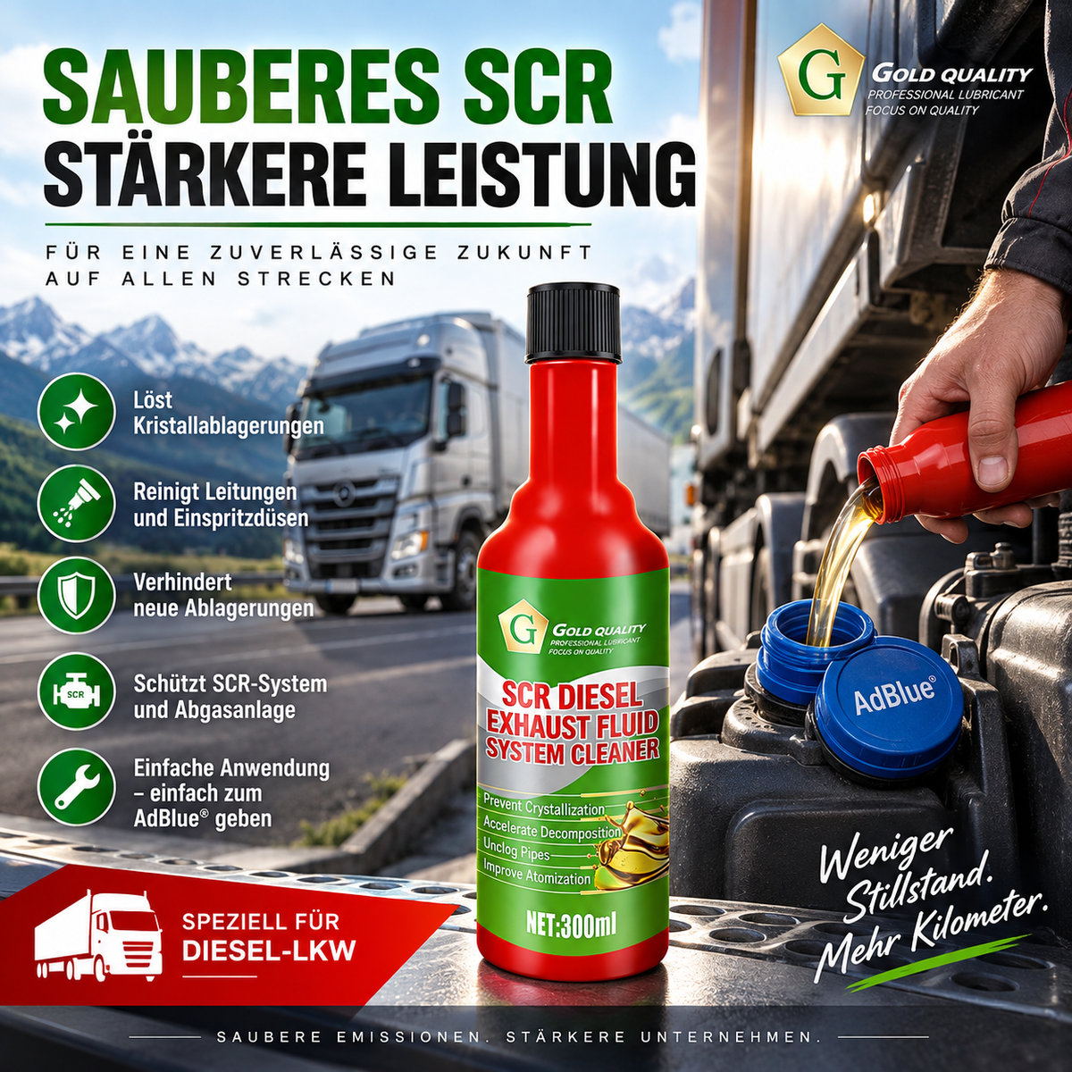 🔥 SCR Harnstoffsystem Reiniger für LKW