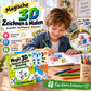 ✨Zauber‑3D‑Malbuch mit Nachzeichnungsvorlagen!✨