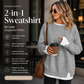 ✨Zweiteiliges Sweatshirt mit Lagenlook für Damen ✨👍