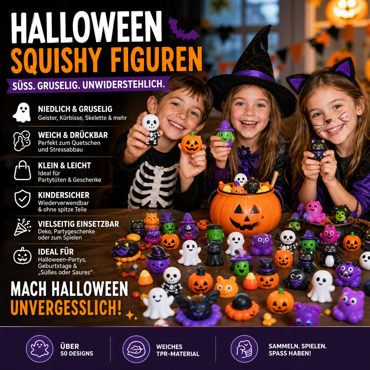 Halloween Mochi Squishies