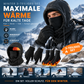❄️ 50% RABATT! ⏰❄️Halten Sie sich den ganzen Winter warm! 3‑Teil‑Set: Mütze + Handschuhe + Socken + Gesichtsmaske✨