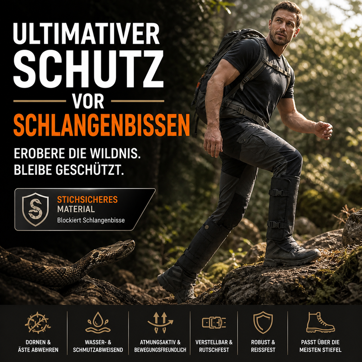 🛡️Egal ob Schlamm, Schnee oder Unterholz: Der ultimative Beinschutz jetzt 50% Rabatt! 🦌